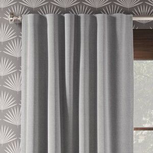 Open Box - Threshold -  Blackout Aruba Curtain Panels Drapery OE Gray